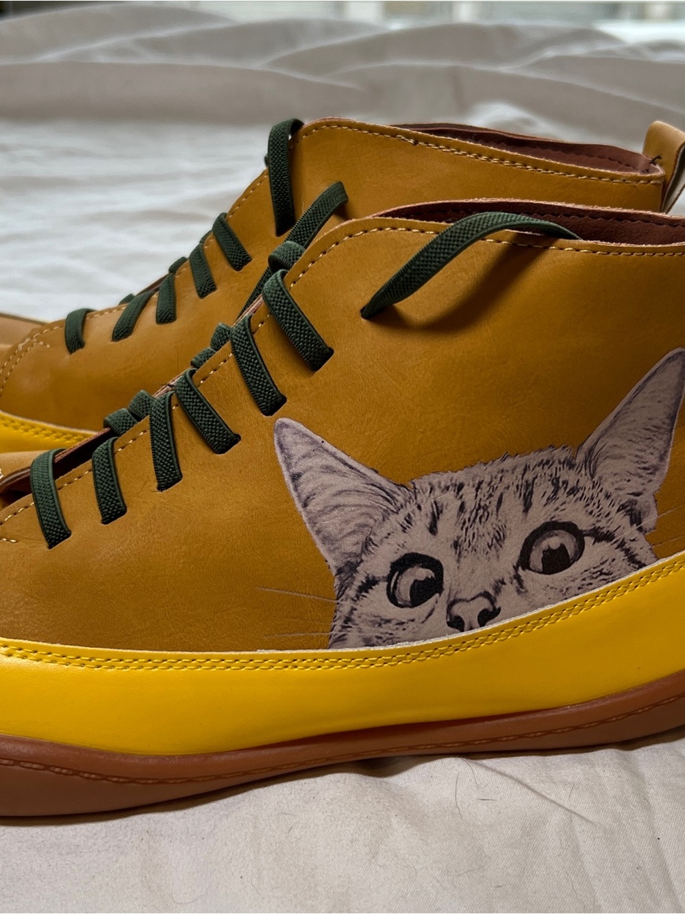 Funky faux leather cat boots, women’s size 9 - Picture 3 of 8